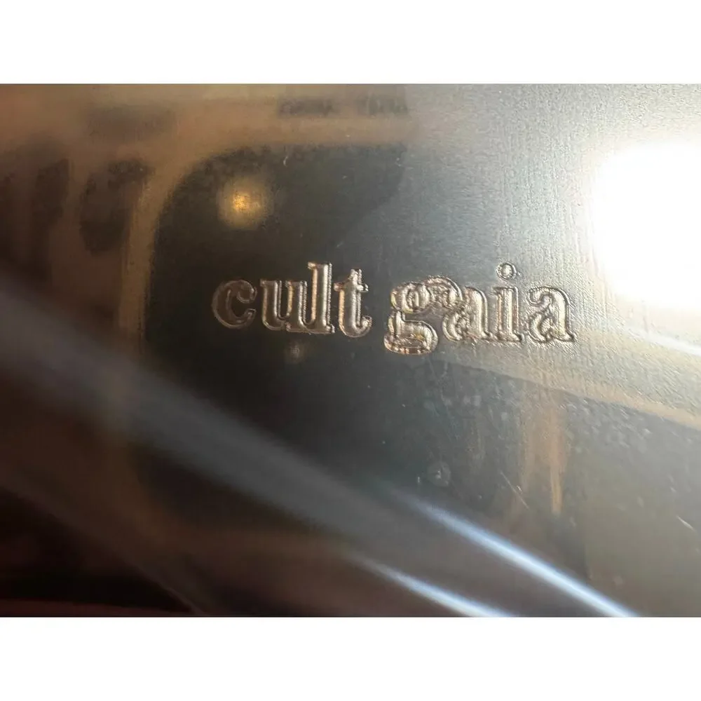 Stunning Cult Gaia Reina Clutch Handbag - NWT Brushed Brass - Picture 15 of 15